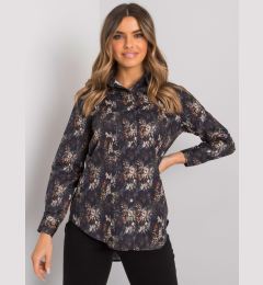 Снимка на Black patterned women's shirt Edgewood RUE PARIS