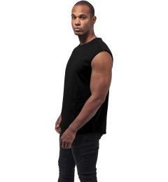 Снимка на Black sleeveless t-shirt with open brim