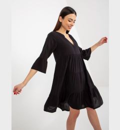 Снимка на Black summer dress SUBLEVEL oversized with frills