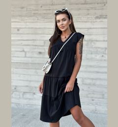 Снимка на Black summer maxi dress 100% Mayflies cotton