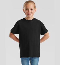 Снимка на Black T-shirt for Children Original Fruit of the Loom