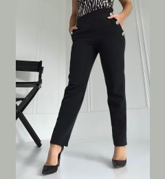 Снимка на Black trousers decorated with gold Coomore buttons