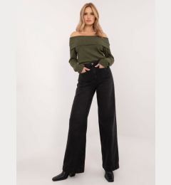 Снимка на Black wide jeans with front pockets SUBLEVEL