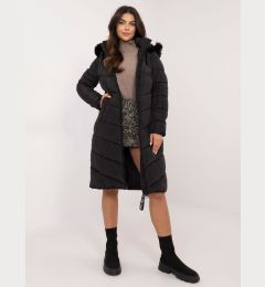 Снимка на Black winter jacket with detachable hood