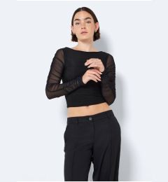 Снимка на Black Women's Crop Top Noisy May Louise - Women