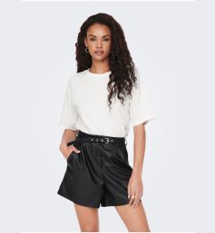 Снимка на Black Women's Leatherette Shorts ONLY Heidi - Women