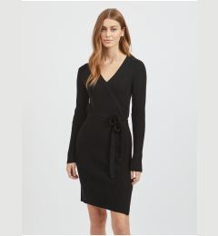 Снимка на Black women's ribbed sweater dress VILA Ril - Women's