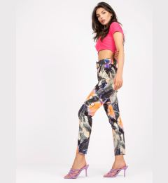 Снимка на Black women's trousers made of fabric with print