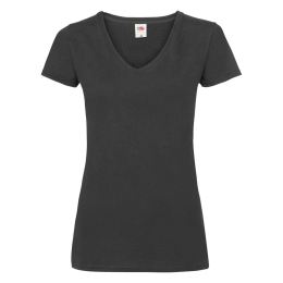 Снимка на Black women's v-neck Valueweight Fruit of the Loom