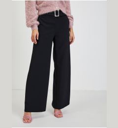 Снимка на Black Women's Wide Trousers with Belt ORSAY - Women