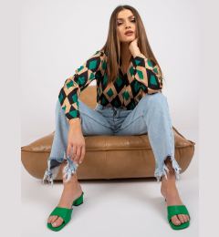 Снимка на Blouse-DHJ-BZ-15256.53P-black-green