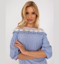 Снимка на Blouse-LK-BZ-509336.55P-white-blue