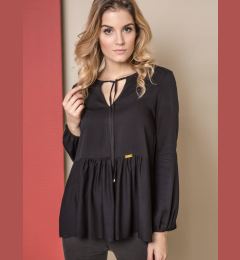 Снимка на Blouse ONE with wide frill black