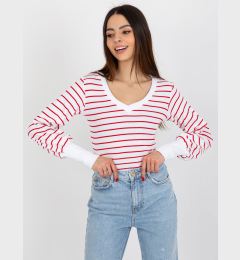 Снимка на Blouse-RV-BZ-8613.15X-white-red