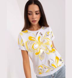 Снимка на Blouse-RV-BZ-8641.86P-white-yellow