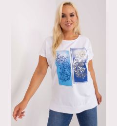 Снимка на Blouse-RV-BZ-8863.88-white-navy blue