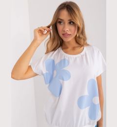 Снимка на Blouse-RV-BZ-9628.26X-white-blue