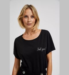 Снимка на Blouse with black inscription - black