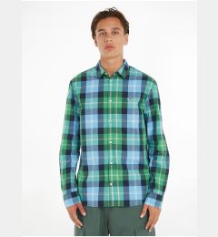 Снимка на Blue Green Mens Checkered Shirt Tommy Jeans Essential - Men