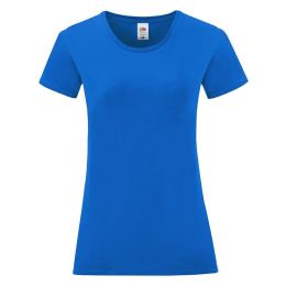 Снимка на Blue Iconic women's t-shirt in combed cotton Fruit of the Loom