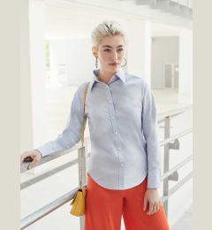 Снимка на Blue lady-fit classic shirt Oxford Fruit Of The Loom