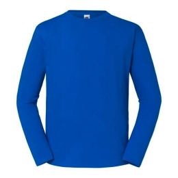 Снимка на Blue Men's T-shirt Iconic 195 Ringspun Premium Fruit of the Loom