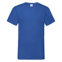 Снимка на Blue Men's T-shirt Valueweight V-Neck Fruit of the Loom