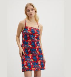 Снимка на Blue-red women's floral short strap dress Tommy Jeans - Women's