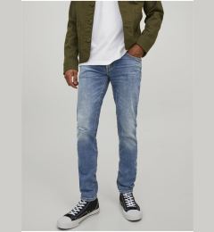 Снимка на Blue Slim Fit Jeans with Embroidered Effect Jack & Jones Liam - Men