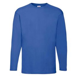 Снимка на Blue Valueweight Men's Long Sleeve T-shirt Fruit of the Loom