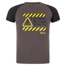 Снимка на Boys' cotton T-shirt Kilpi SALO-JB - dark grey