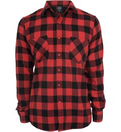 Снимка на Boys' plaid flannel shirt black/red