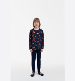 Снимка на Boys' pyjamas Witalis, long sleeves, long legs - print/navy blue