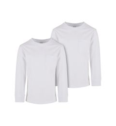 Снимка на Boys' T-Shirt Pocket - 2 Pack White+White