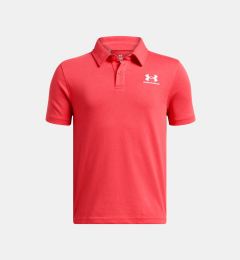 Снимка на Boys' T-shirt Under Armour UA B Icon Polo-RED - Boys