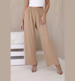 Снимка на Brown trousers with wide legs