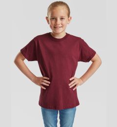 Снимка на Burgundy Children's T-shirt Original Fruit of the Loom