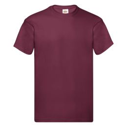 Снимка на Burgundy Men's T-shirt Original Fruit of the Loom