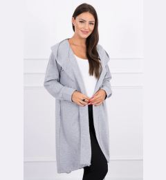 Снимка на Cardigan with oversize print grey