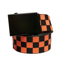 Снимка на Check And Solid Canvas Belt 2-Pack Black/Orange