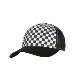 Снимка на Checkerboard Retro Trucker Black/White