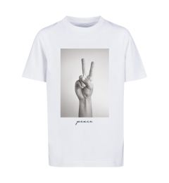 Снимка на Children's T-shirt with peace sign white