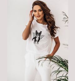 Снимка на Comore's white t-shirt amgTS290e.R01