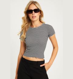 Снимка на Cool & Sexy Women's Black-White Striped Blouse