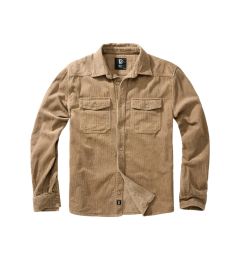 Снимка на Corduroy Classic Long Sleeve Shirt Camel