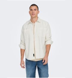 Снимка на Cream Men's Corduroy Outshirt ONLY & SONS Alp - Men