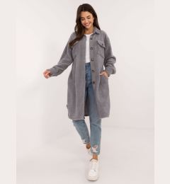 Снимка на Dark grey long shirt with button fastening