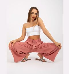 Снимка на Dark pink fabric trousers with wide leg SUBLEVEL