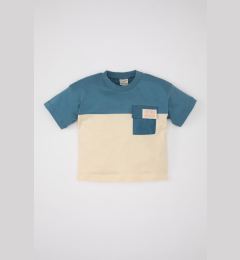 Снимка на DEFACTO Baby Boy Crew Neck Color Block Short Sleeve T-Shirt