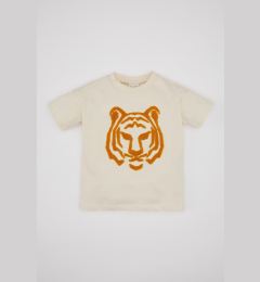 Снимка на DEFACTO Baby Boy Crew Neck Tiger Patterned Short Sleeve T-Shirt